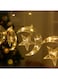 Voberry Moon And Star Shaped LED String Light Yellow