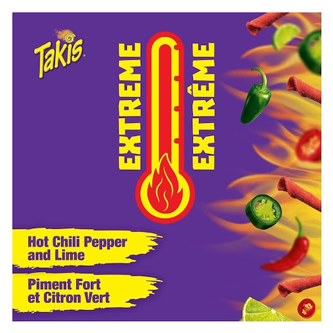 Takis Fuego Hot Chili Pepper And Lime Corn Snack 55g