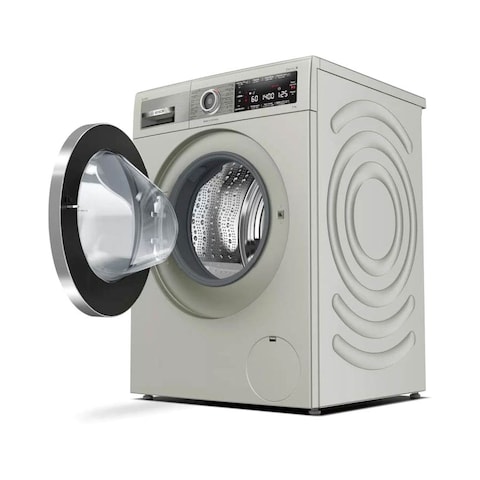 Bosch 9kg Washing Machine, Made in Germany, Silver Inox-WAV28KHXGC