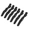 Generic-6Pcs Black Croc Hair Sectioning Grip Clips Hairdressing Cutting Clamps Professional Plastic Salon Styling Hair Grip Clips