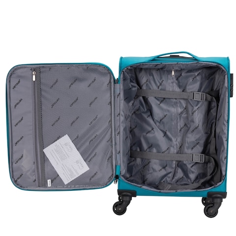VIPTOUR Lightweight Single Piece Fabric Luggage 20 Inch Trolley Bag With 4 Spinner Wheels