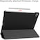 Dohui For Samsung Galaxy Tab S6 Lite Case, Ultra Slim Lightweight PU Leather Cover Case With Stand Tablet (Black)