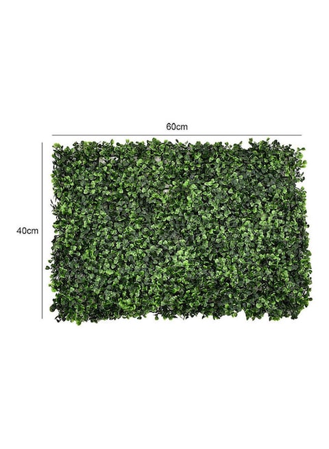 2-Piece Panels Artificial Hedge Fence Privacy Screen Lawn Green