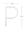 LED Neon Flex Letter Light P 30x19cm