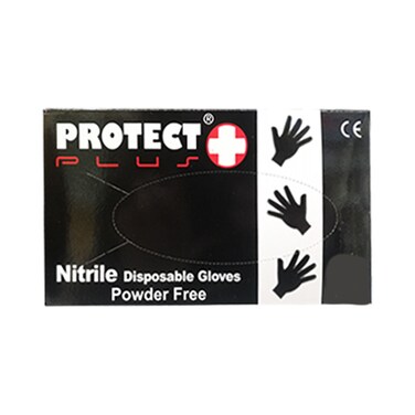Pro Plus Disposable Gloves Black X-Small 100 Pieces