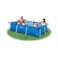 إنتكس حوض سباحة بإطار مستطيل - أزرق 3 × 2 × 0.75 متر
