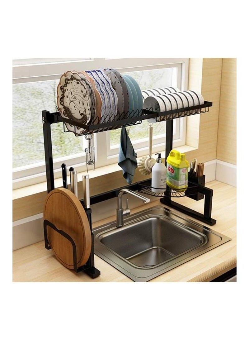Buy Xiuwoo Stainless Steel Dish Rack, Black Online | Carrefour KSA