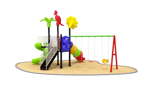 Rainbow Toys, Outdoor Children Playground Garden Fitness Exercise Play Set Villa Garden Furniture Product Area Dimension: 530&times;490&times;300cm