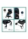 Moon Ritzi - Cabin Stroller - Black/Blue Dots