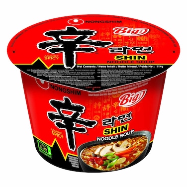 SHIN BIG BOWL NOODLES 114G