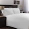 Dream Bell - Hotel Stripe 300tc King Size 3pcs Bedsheet Set- White
