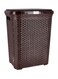 Delcasa Plastic Laundry Basket Brown 40Cm
