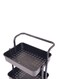 3 Tier Utility Rolling Storage Cart With Handles And Lockable Wheels Brown 43x36x86.5cm