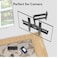 ICS Full Motion TV Wall Mount for 32-70 Inches Flat Curved TVs, TV Mount with Articulating Arms Extension Swivel Tilt, Wall Mount TV Bracket With Perfect Center Max VESA 400x400mm Black