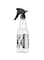 Generic Plastic Salon Spray Bottle Clear/Black 390ml