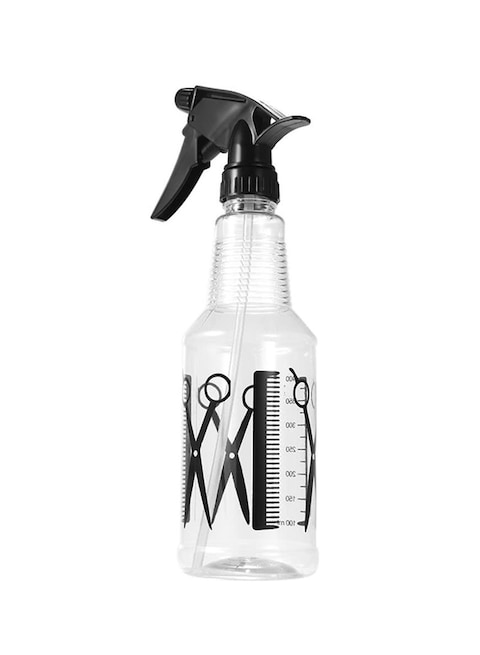 Generic Plastic Salon Spray Bottle Clear/Black 390ml