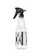 Generic Plastic Salon Spray Bottle Clear/Black 390ml