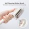 Baytion Pet Grooming Brush, Cats Dogs Brushes for Long Haired &amp; Short Hair, Supple Stainless Steel Bristles Quick Cleaning of the Brush to Remove Tangles Dead Undercoat and Dirt
