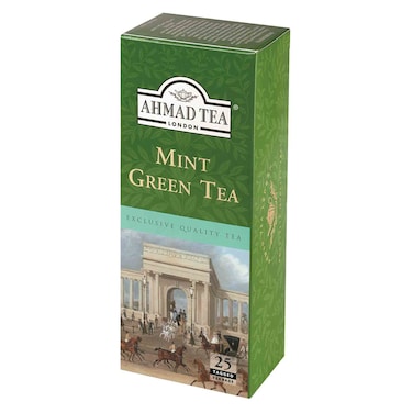 Ahmad Tea Mint Green Tea Bags - 25 Pieces
