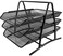 Metal Document Trays Office Mesh File Paper Letter Tray Organiser Holder Black BGYP07
