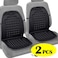 Car Seat Cover Cushion-Magnetic Bubble Ultra Comfort Massage-Universal Car And SUV Truck Chair Cover 2 Pcs (Black)