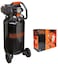 BLACK+DECKER Air Compressor With 50L Vertical Tank + 4 pcs Air Tools Kit - BD227/50 + KIT-4