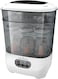 Baby Brezza One Step Baby Bottle Sterilizer And Dryer Advanced-Holds 8 Bottles &amp; 2 Pump Part Sets, Universal Fit, White