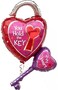 Large Shape Key To My Heart 35in Foil