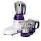 Geepas 750W 3-In-1 Mixer Grinder - Stainless Steel Jars &amp; Blades - 3 Speed, Safety Twist Lock - Perfect For Dry &amp; Wet Fine Grinding - Indian Curry Spices Coconut Grinding Mixing