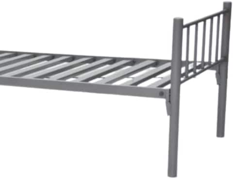 Galaxy Design Heavy Duty Single Steel Bed Silver Color - Size (L x W x H) 190 x 90 x 70 Cm Model - GDF-49MH.