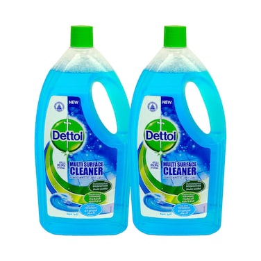 Dettol Aqua Antibacterial Power Floor Cleaner, 2x1.8L