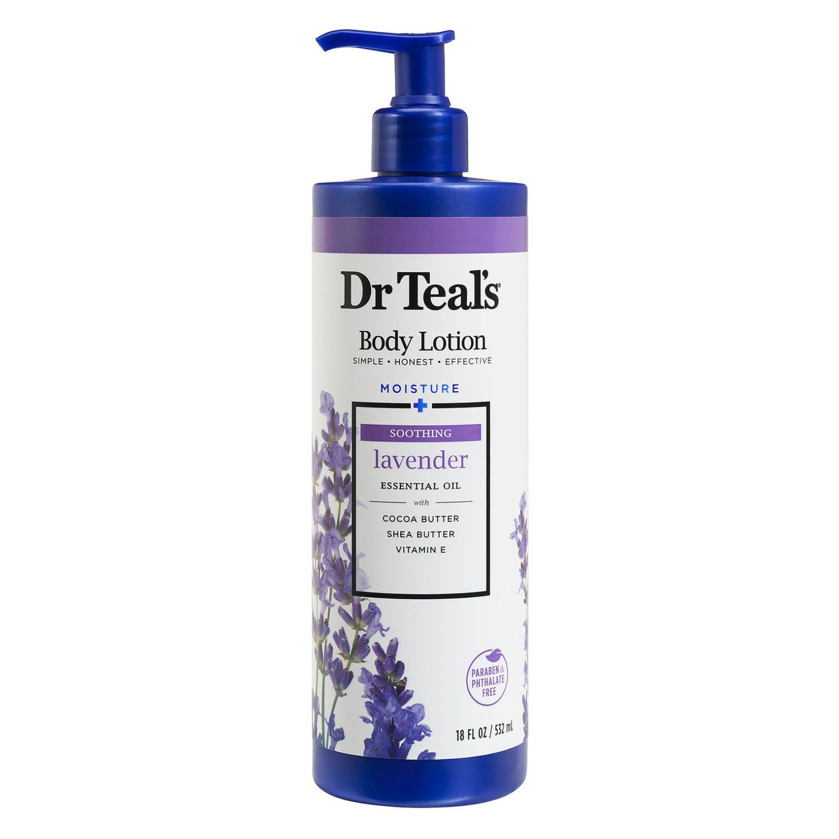 Dr Teal&#39;s Soothing Lavender Body Lotion 532ml Purple