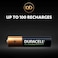 Duracell Rechargeable Batteries AAA 900 mAh Black 4 count