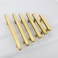 Goldenwarm 5In(128mm) Cabinet Pulls Gold Hardware Knobs 5Pack, Ls1212Gd128 Brushed Brass Square T Bar Drawer Kitchen