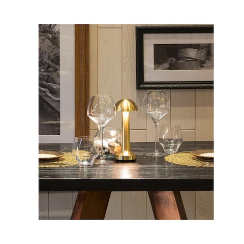 Sensor Touch USB Rechargebale Portable LED Table Lamp 3 Light Bringtness For Home Office Bar Club D&eacute;cor Gold Color