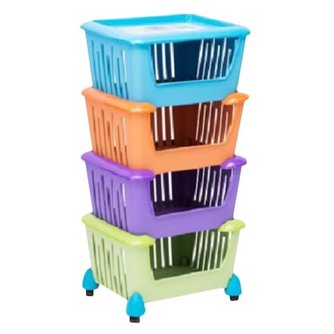 PB600 4 Tier Trolley With Wheels