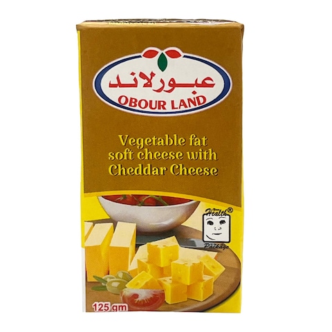 عبور لاند جبنة نباتي بطعم الجبنة الشيدر - 125 جرام