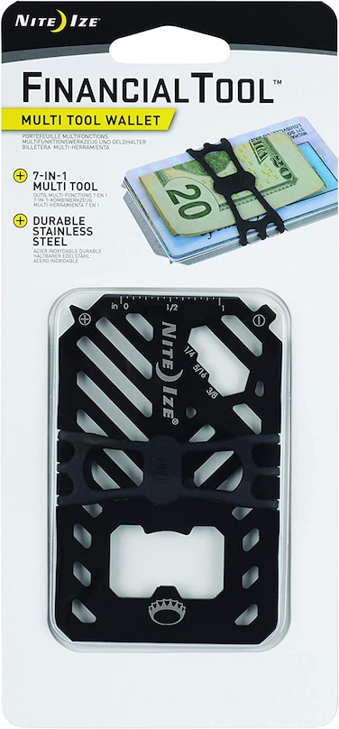Niteize Fmt2-01-R7 Financial Multi Tool Wallet, Black