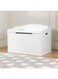 Homesmiths Toy Box - White Wooden Storage Bench with Lid for Kid &amp; Toddler Room - Playroom Organizer for Girls &amp; Boys L76.2cm x W45.72cm x H53.97cm