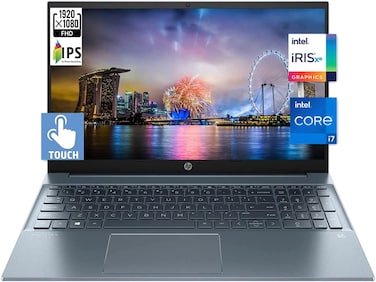 HP Pavilion Touch Laptop, 15.6&quot; FHD IPS Display, Intel Core i7-1195G7,Up to 5.0 GHz, 16GB RAM, 1TB PCIe SSD, Intel Iris Xe Graphics, Backlit KB, Wi-Fi 6, Type-C, Webcam, Win 11, W/ HDMI Cable