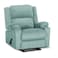 In House Velvet Rocking &amp; Rotating Recliner Chair - Light Turquoise - AB02