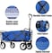 Foldable utility vehicle, heavy duty foldable outdoor garden cart, adjustable handle, suitable for garden, sports, camping, picnic