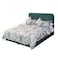 In House Lamar Velvet Bed Frame - King - 200x180 cm - Turquoise