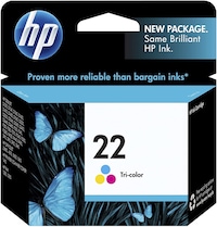 HP 22 Tri-Color Original Ink Cartridge, C9352Ae