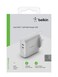 BELKIN BoostCharge Dual USB-C PD GAN Wall Charger - 63W PD Dual Port - White
