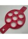 Generic 7-Holes Non-Stick Pancake Mould Red 25X3.6Centimeter