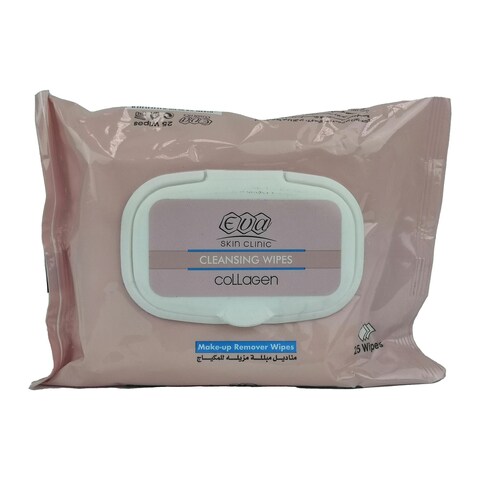 Eva Collagen makeup remover wipes - 25 Wipes