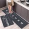 2 PCS Set Large Kitchen Mats With Thick Non Slip Bottom For Kitchen Floor With Beautiful Design (50&times;80CM And 50&times;160CM)