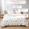 Luna Home Queen size 6 pieces, without filler, small green leaves design.