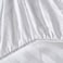 Hotel Linen Klub Queen Fitted Sheet 1pc, 100% Cotton 250tc Sateen 1 Inch Stripe , Size: 180x200+30cm , White